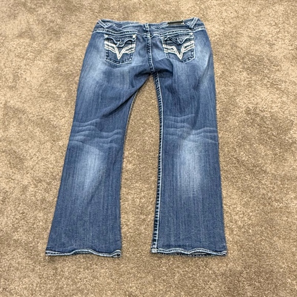 🔥 Vigoss The New York Slim Boot Thick Stitch Jeans - Size 22 - Picture 7 of 9